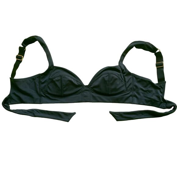 We Are HAH Pull It Together Top Black Push Up Wide Strap Bikini Top New Sz C Cup - Picture 6 of 9